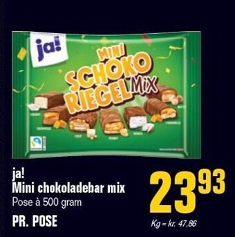 Otto Duborg Ja! mini chokoladebar mix tilbud