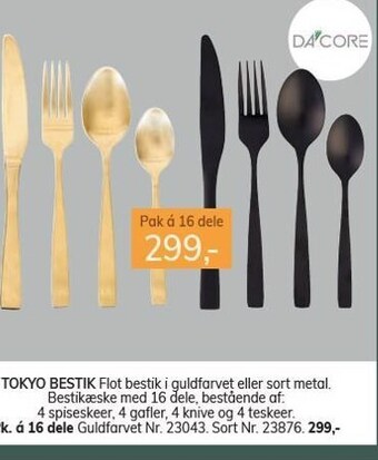 Daells Bolighus Tokyo bestik tilbud