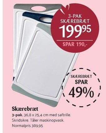 Kop & Kande Skærebræt tilbud
