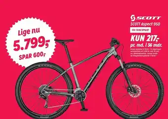 Fri BikeShopOFFLINE Scott aspect 950 tilbud