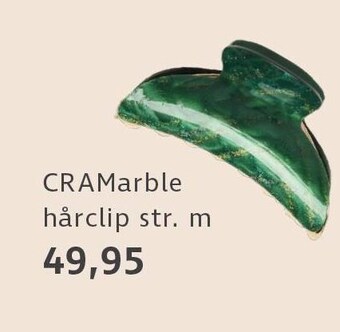 Cramarble hårclip str. m