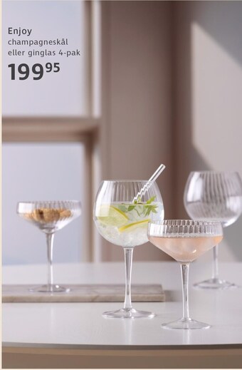 Enjoy champagneskål eller ginglas