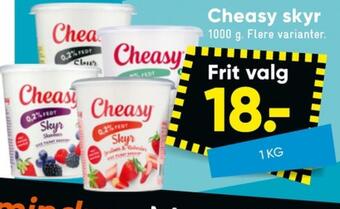 Bilka Cheasy skyr skovbær tilbud