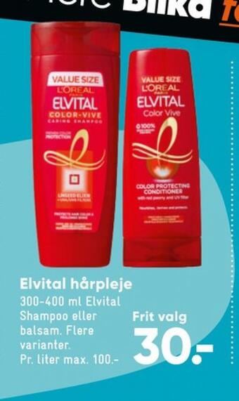 Bilka Elvital shampoo tilbud