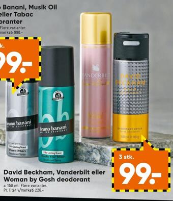 Bilka David beckham deospray tilbud