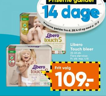 Bilka Touch bleer str 5 10-14 kg tilbud