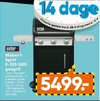 Bilka Weber gasgrill tilbud