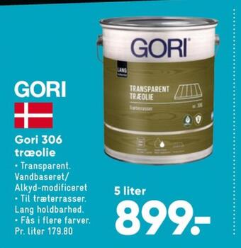 Bilka Gori træolie tilbud