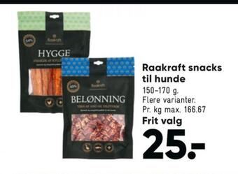 Bilka Raakraft hundesnacks tilbud