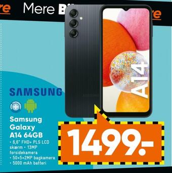 Bilka Galaxy a14 mobiltelefon tilbud