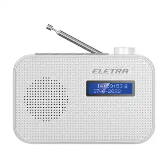 Power Eletra tune 2 bærbar dab+/fm-radio hvid tilbud