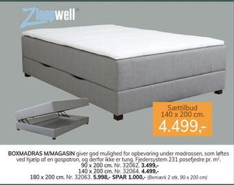 Daells Bolighus Boxmadras m/magasin tilbud