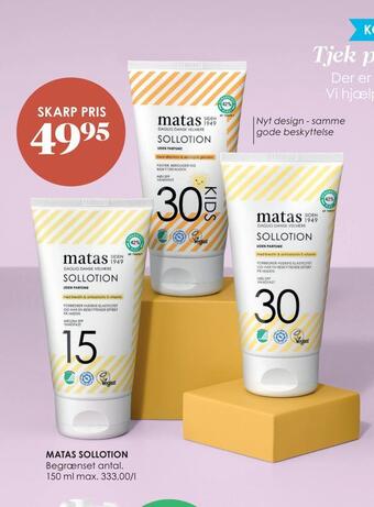 Matas Matas sollotion tilbud