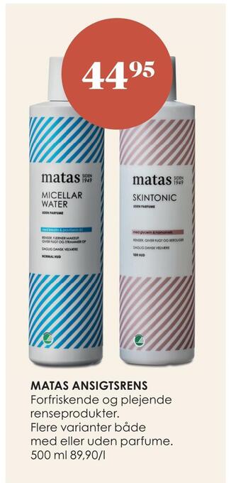 Matas Matas ansigtsrens tilbud