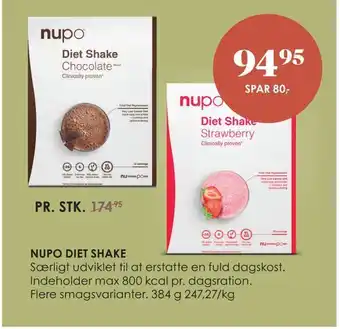 Matas Nupo diet shake tilbud