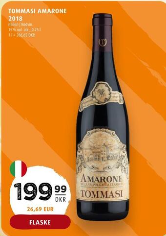 Scandinavian Park Tommasi amarone 2018 tilbud
