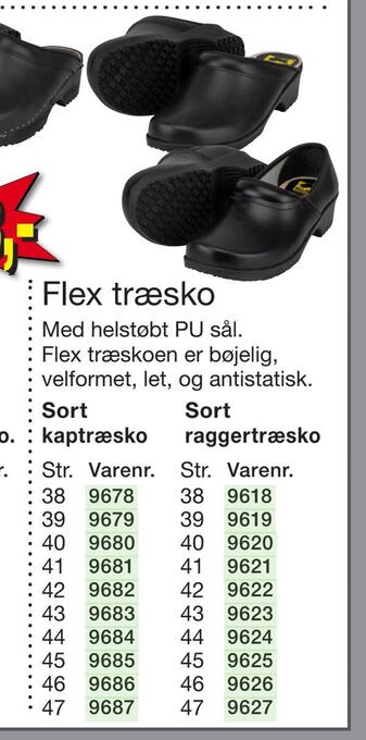 Harald Nyborg Flex træsko tilbud
