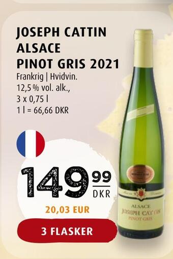 Scandinavian Park Joseph cattin alsace pinot gris 2021 tilbud