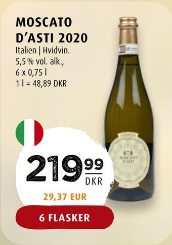Scandinavian Park Moscato d'asti 2020 tilbud