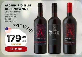 Scandinavian Park Apothic red eller dark 2019/2020 tilbud