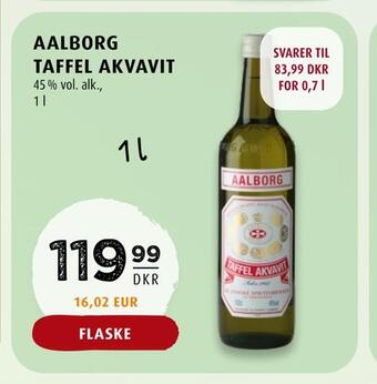 Scandinavian Park Aalborg taffel akvavit tilbud
