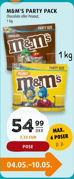Scandinavian Park M&m's party pack tilbud