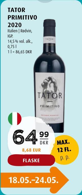Scandinavian Park Tator primitivo 2020 tilbud