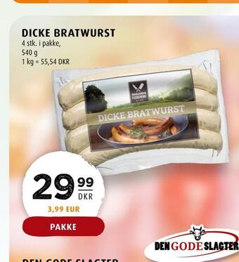 Scandinavian Park Dicke bratwurst tilbud