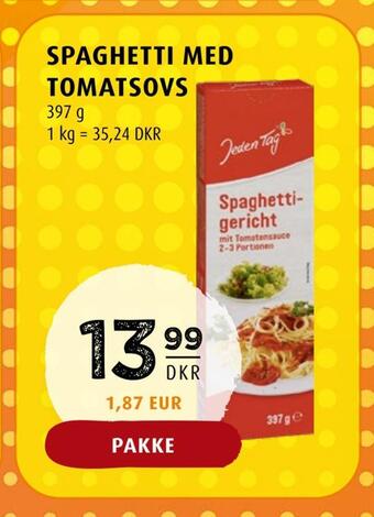 Scandinavian Park Spaghetti med tomatsovs tilbud