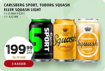 Scandinavian Park Carlsberg sport, tuborg squash eller squash light tilbud