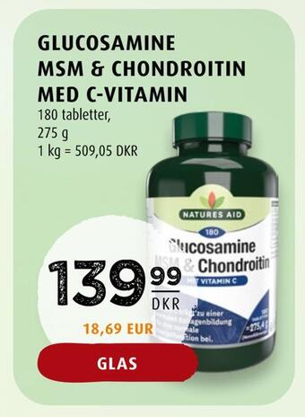 Scandinavian Park Glucosamine msm & chondroitin med c-vitamin tilbud