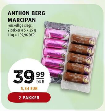 Scandinavian Park Anthon berg marcipan tilbud