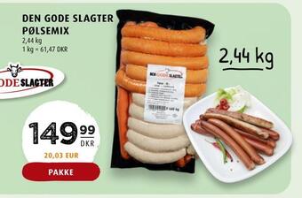 Scandinavian Park Den gode slagter pølsemix tilbud