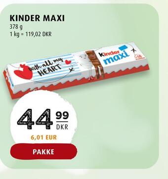 Scandinavian Park Kinder maxi tilbud