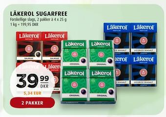 Scandinavian Park Läkerol sugarfree tilbud