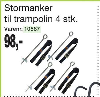 Harald Nyborg Stormanker til trampolin 4 stk tilbud