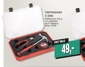 Harald Nyborg Værktøjssæt 3 dele tilbud
