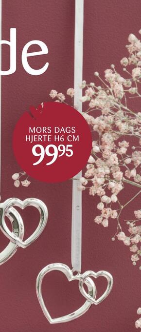 Kop & Kande Mors dags hjerte h6 cm tilbud