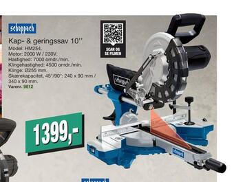 Harald Nyborg Kap- & geringssav 10'' tilbud