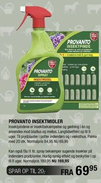 Provanto insektmidler