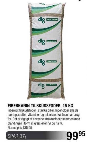 Fiberkanin tilskudsfoder