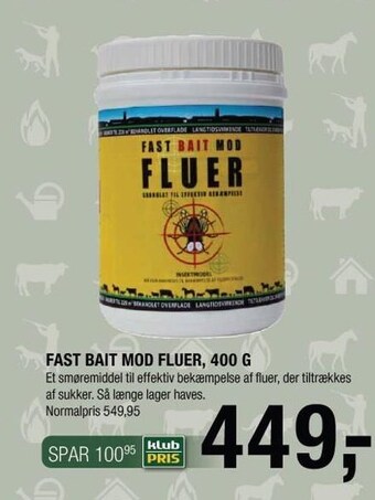 Land & Fritid Fast bait mod fluer tilbud
