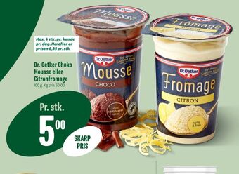 Dr oetker fromage citron