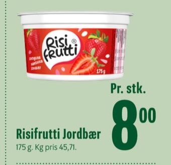 Min Købmand Risifrutti risdessert jordbær tilbud