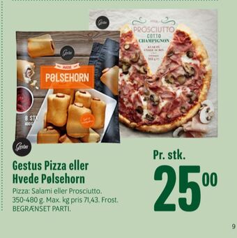 Min Købmand Gestus pizza tilbud