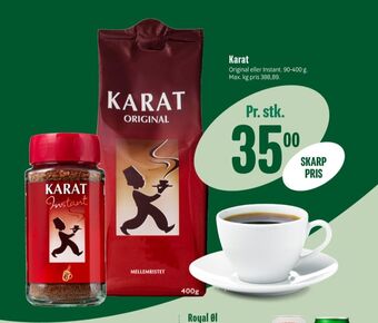 Min Købmand Karat instant kaffe tilbud