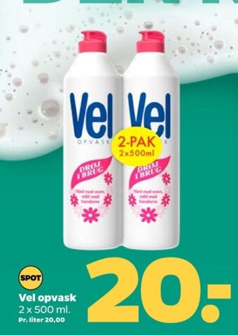 Netto Vel opvaskemiddel tilbud