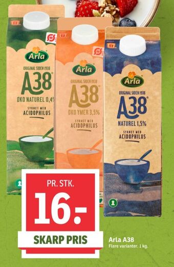 SPAR Arla a-38 øko naturel 0,4% tilbud