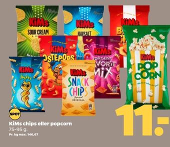 Netto Kims chips tilbud