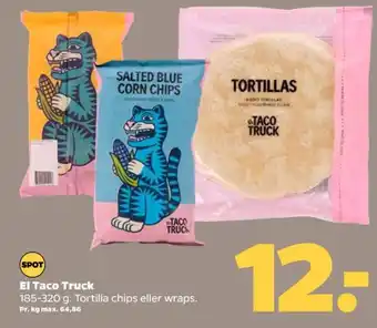 Netto El taco truck tortillachips tilbud